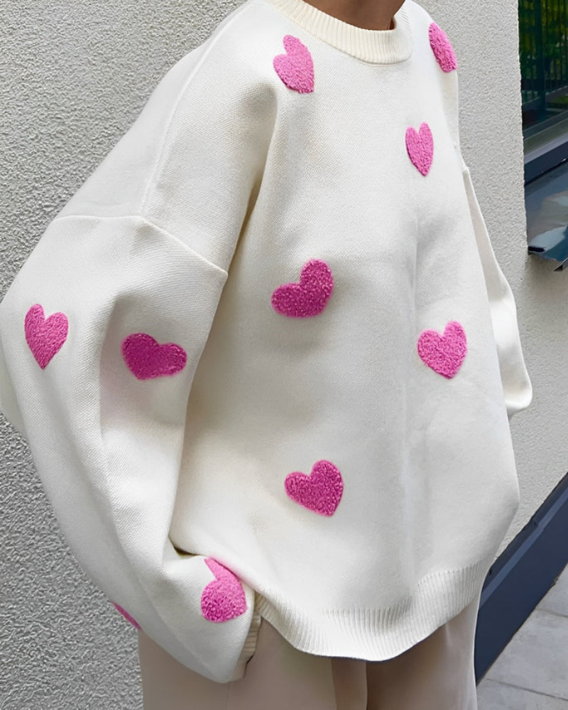 LOVE TO THE MOON Comfy Sweater – Cotton, Oversized Fit, and Timeless Design