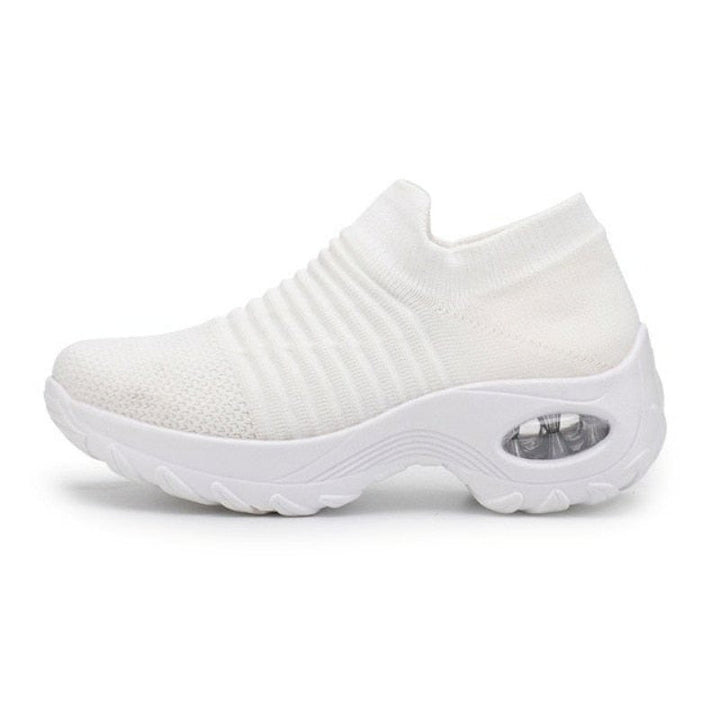 Breathable No-Tie Stretch Shoes – Ultimate Comfort, Effortless Style