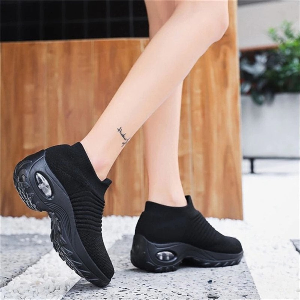 Breathable No-Tie Stretch Shoes – Ultimate Comfort, Effortless Style