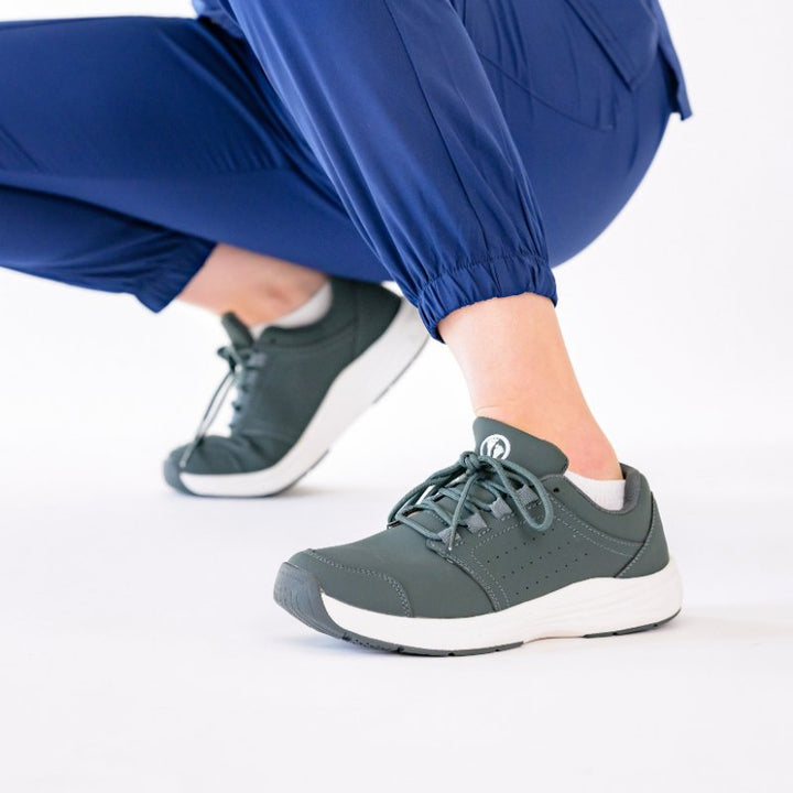 Stride Cushion Work Shoes for Comfort & Pain-Free | Non-Slip, Easy to Clean, Fluid-Resistant