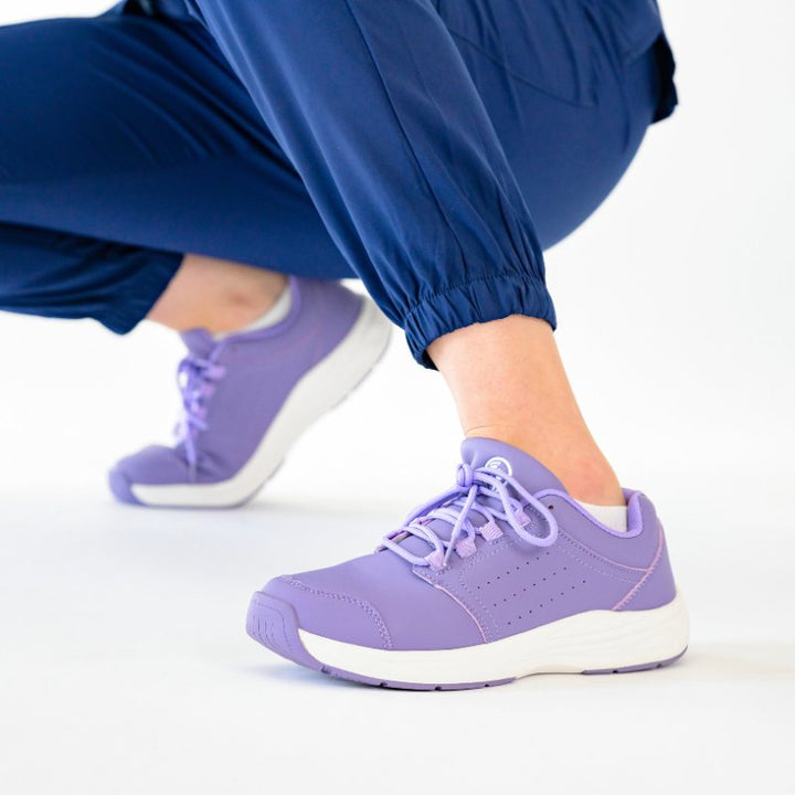 Stride Cushion Work Shoes for Comfort & Pain-Free | Non-Slip, Easy to Clean, Fluid-Resistant
