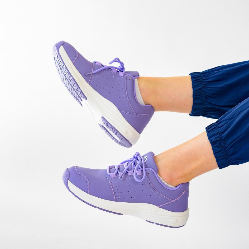 Stride Cushion Work Shoes for Comfort & Pain-Free | Non-Slip, Easy to Clean, Fluid-Resistant