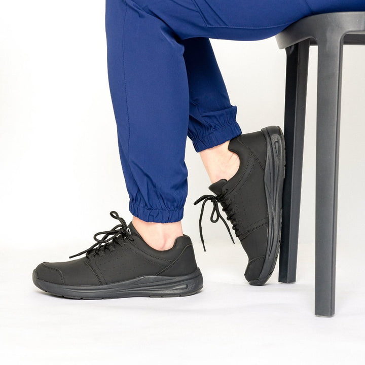 Stride Cushion Work Shoes for Comfort & Pain-Free | Non-Slip, Easy to Clean, Fluid-Resistant