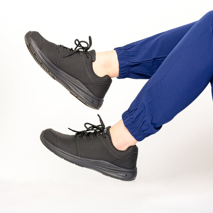 Stride Cushion Work Shoes for Comfort & Pain-Free | Non-Slip, Easy to Clean, Fluid-Resistant
