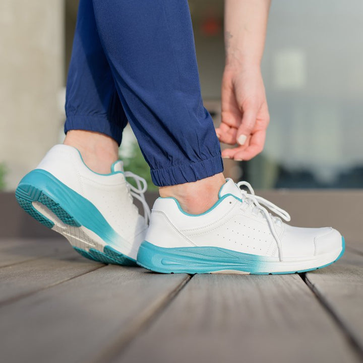 Stride Cushion Work Shoes for Comfort & Pain-Free | Non-Slip, Easy to Clean, Fluid-Resistant