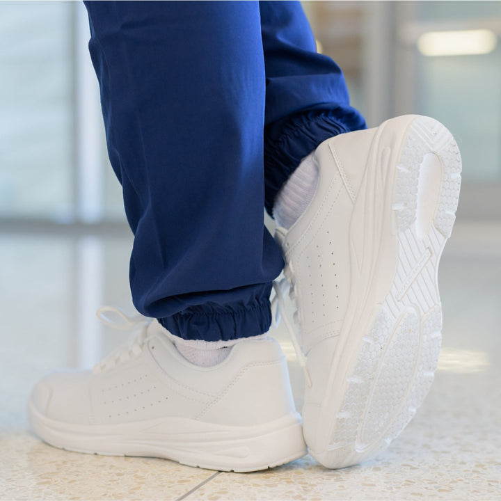 Stride Cushion Work Shoes for Comfort & Pain-Free | Non-Slip, Easy to Clean, Fluid-Resistant